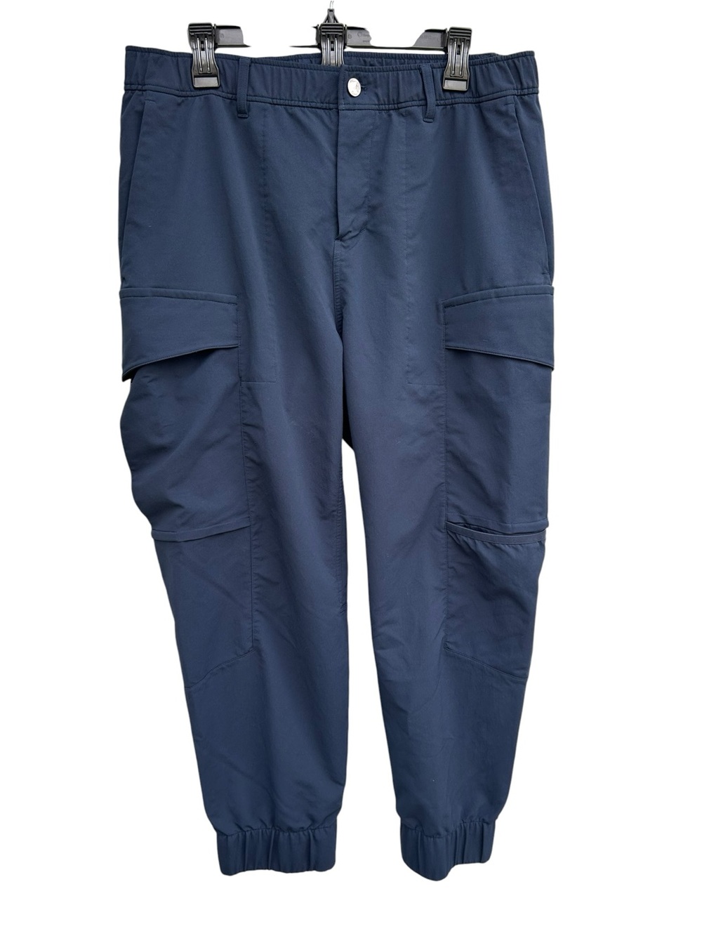 Lululemon Mens Pants 36 Blue Navy Cargo Joggers LM5ASKS EUC